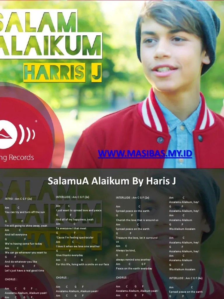 Menyusul sukses single salam alaikum, harris j juga telah merilis album salam di indonesia beberapa waktu lalu. ÙŠÙ†Ø¯ÙØ¹ ÙŠÙ‚ÙˆØ© Ø°Ø±Ø© Ù…Ø§ ÙŠØ²Ø§Ù„ Harris J Salam Alaikum Mp3 Download Nustarconstructionllc Com