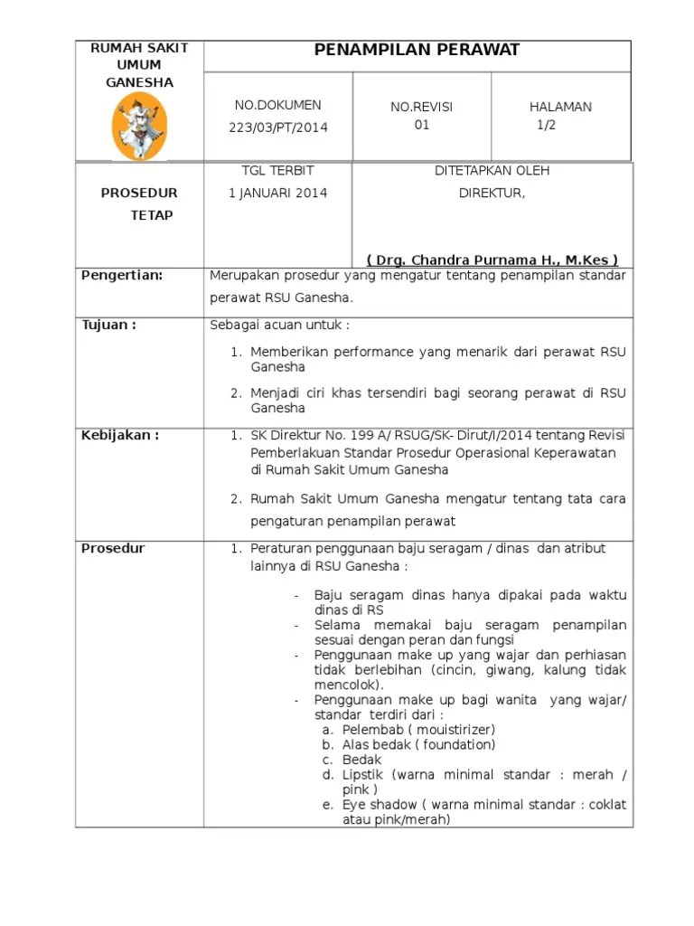 Spo Penampilan Perawat | PDF