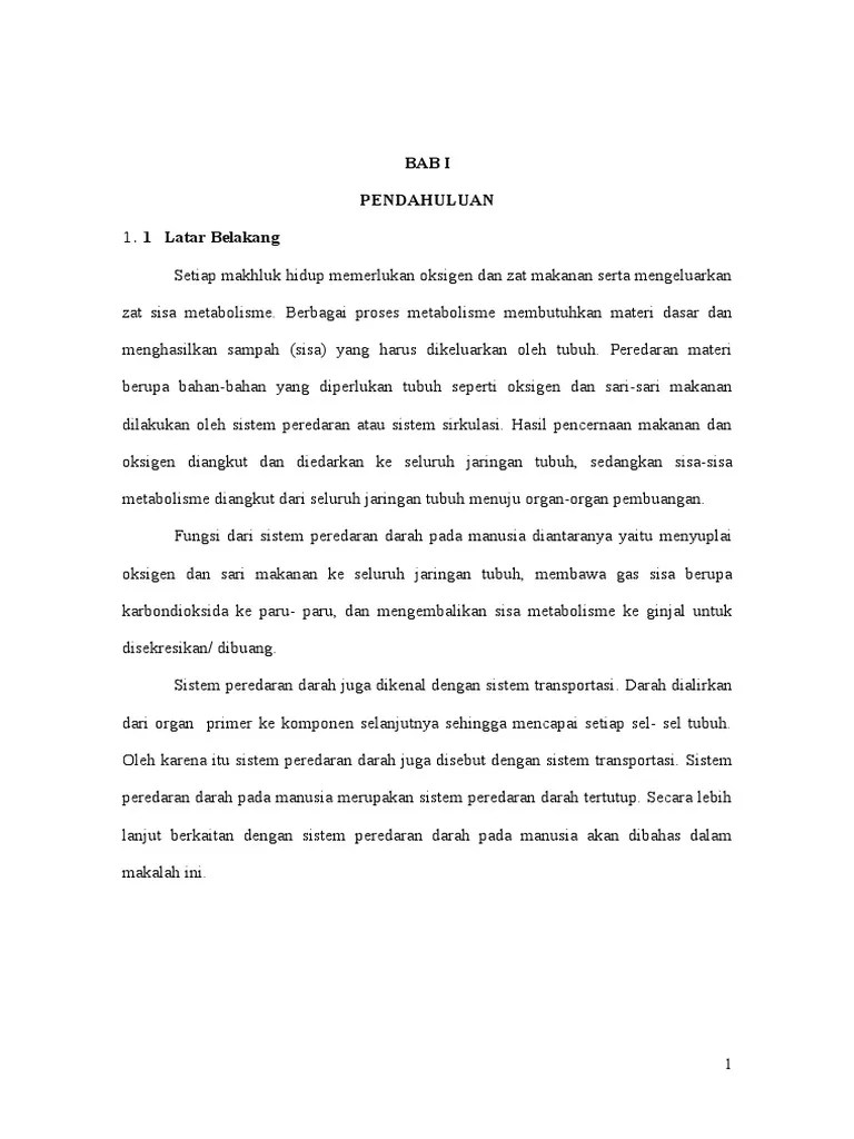 Makalah Sistem Peredaran Darah | PDF