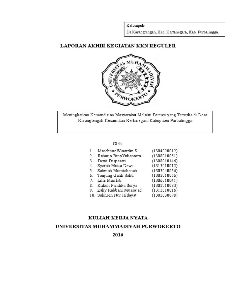 Materi etnografi kkn a.51 tahun 2019. Laporan Akhir Kegiatan Kkn Reguler Pdf