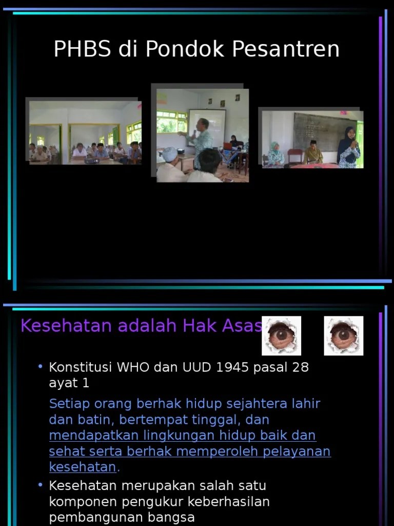 PHBS Di Pondok Pesantren | PDF