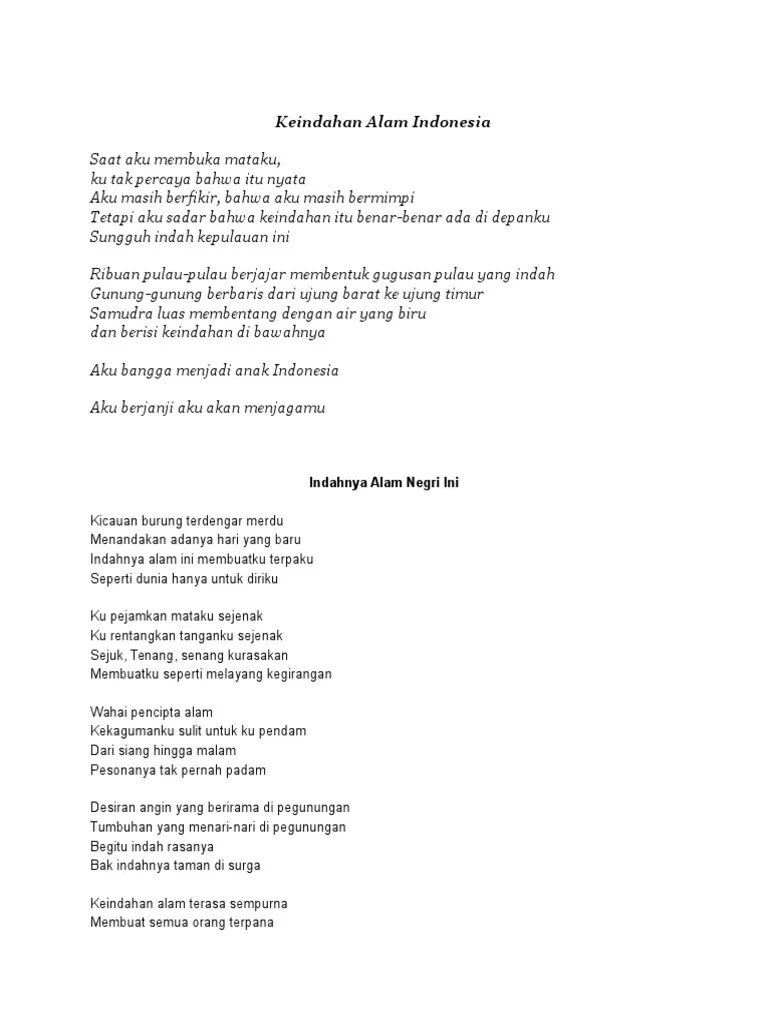 Puisi Lingkungan | PDF