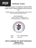 Pernyataan keaslian proposal tesis oleh peneliti yang menyatakan bahwa isi . Proposal Tesis Kepemimpinan Gembala Yang Berintegritas Yakub 25 Mei 09 Draft Rev 00 Pdf