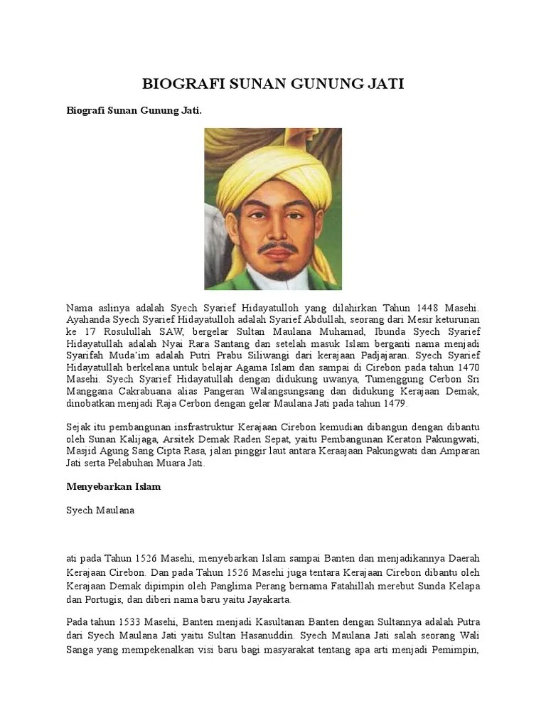 Biografi Sunan Gunung Jati | PDF