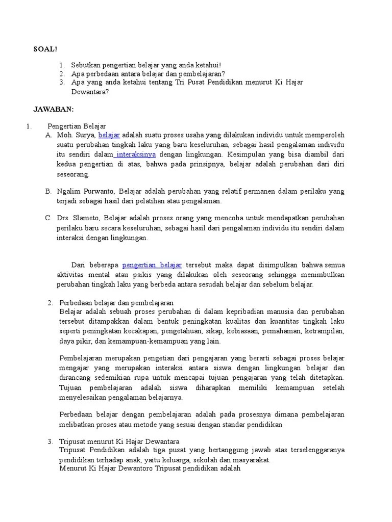 Pengertian pembelajaran adalah suatu proses belajar dengan adanya pendamping yang mengajar, pendamping di sini adalah seorang pendidik atau guru . Belajar Dan Pembelajaran Pdf