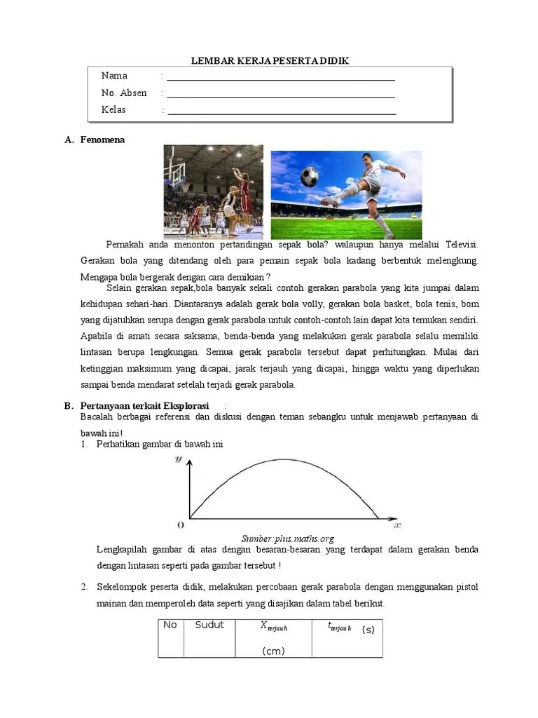 LKPD Analisis Data Parabola 3.1 XI | PDF