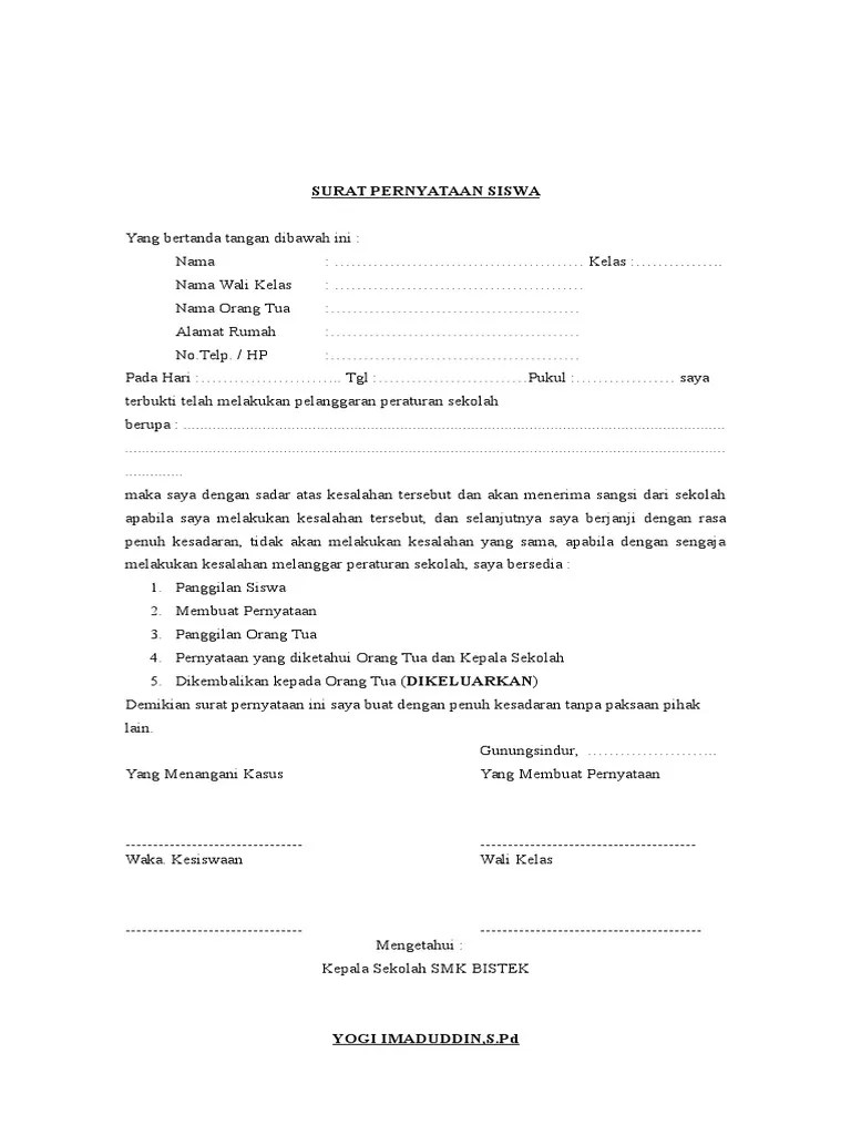 We did not find results for: Contoh Surat Pernyataan Siswa Bermasalah Masnurul