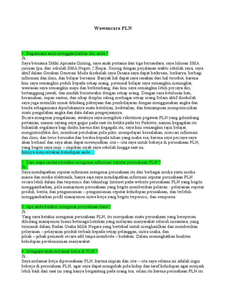 Mengapa Saudara Ingin Bekerja Di Perusahaan Kami - Kumpulan Kerjaan