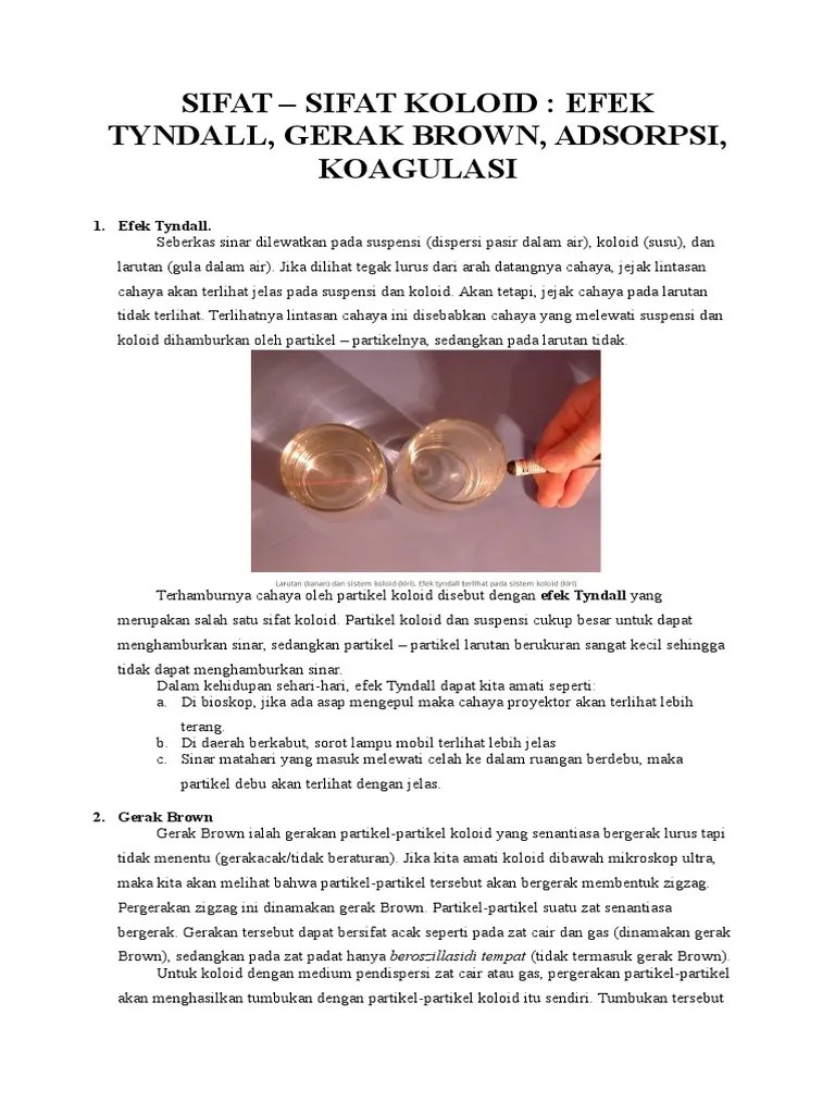 Sifat - Sifat Koloid | PDF