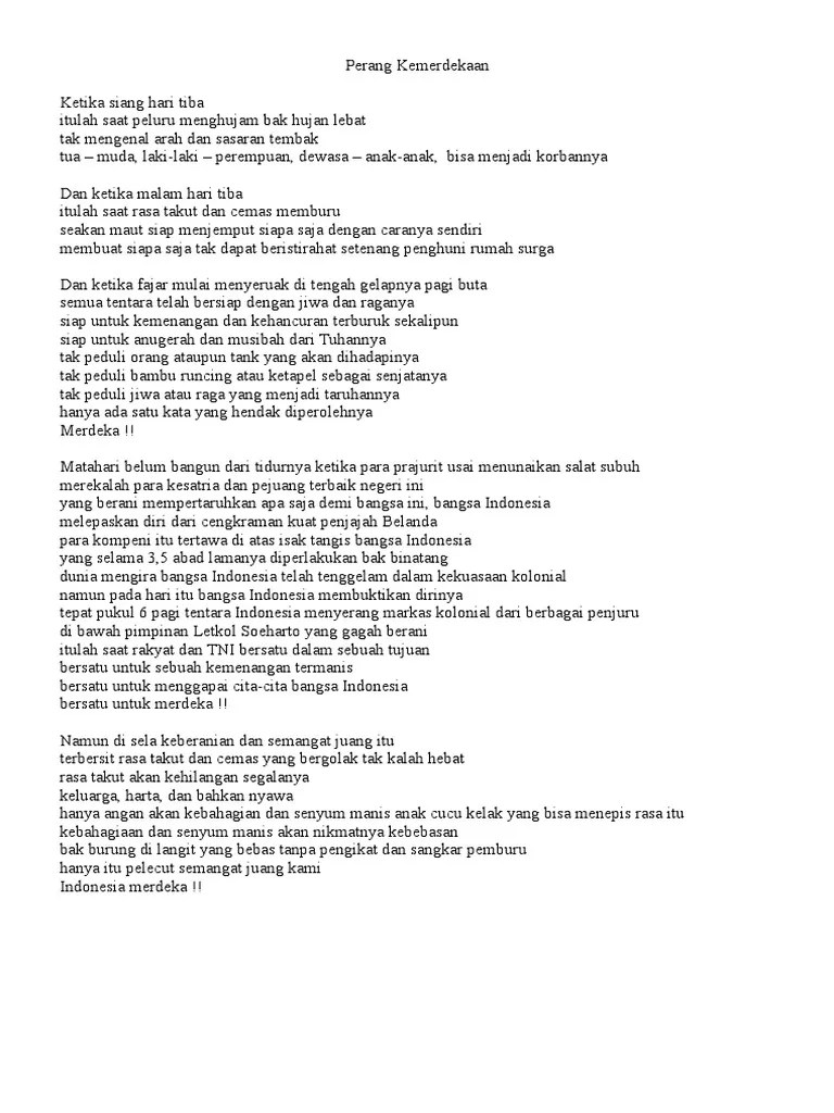 Puisi Cita Cita Tentara - Pantun Cinta