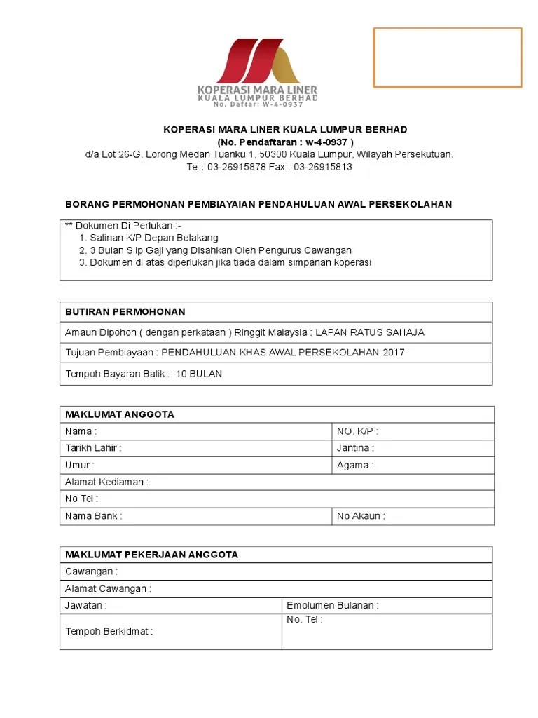 Tugas majikan untuk menyediakan dan memberikan penyata upah 43. Borang Pinjaman Rm800 Pdf
