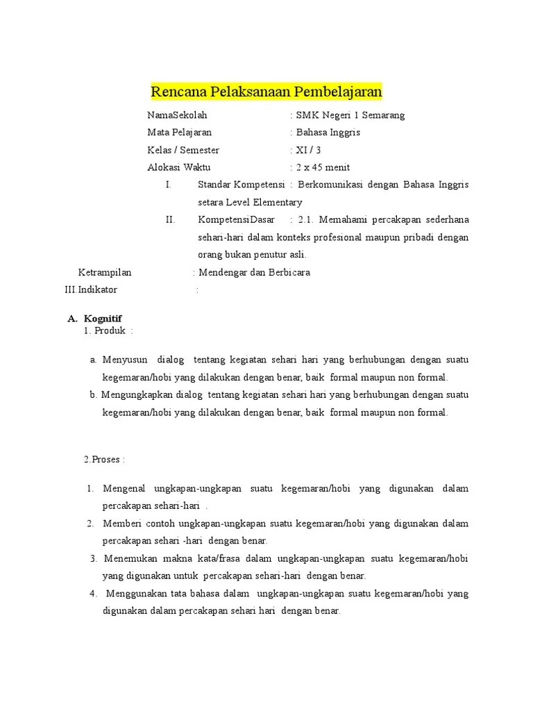Contoh Percakapan Bahasa Inggris 2 Orang Tentang Kegiatan Sehari Hari -  Aneka Macam Contoh