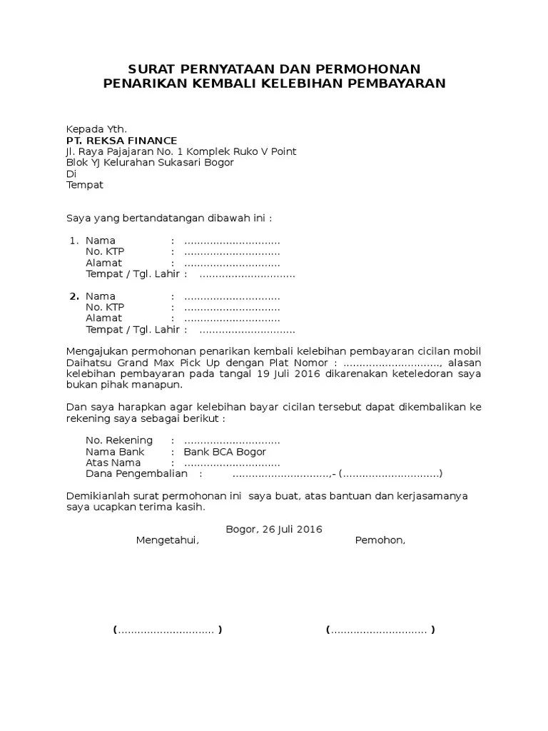 Deposit tunai cdm mesin juruwang automatik atm dan connect ke dalam akaun prabayar. Contoh Surat Permohonan Pengembalian Uang Contoh Surat