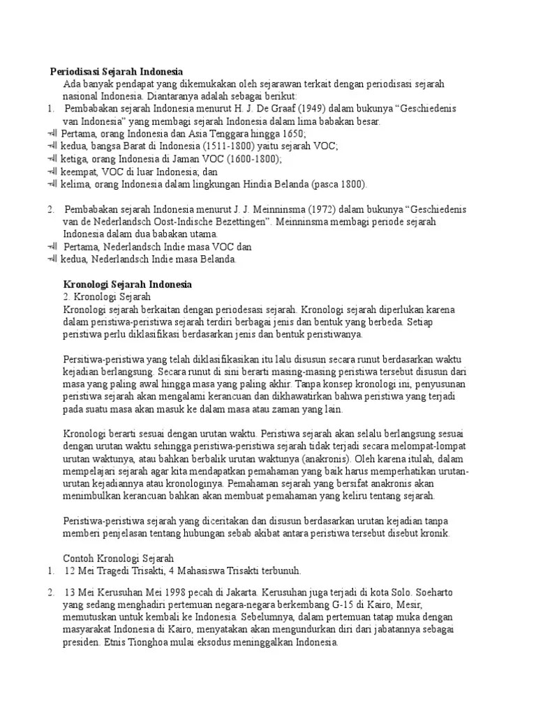 Periodisasi Sejarah Indonesia | PDF