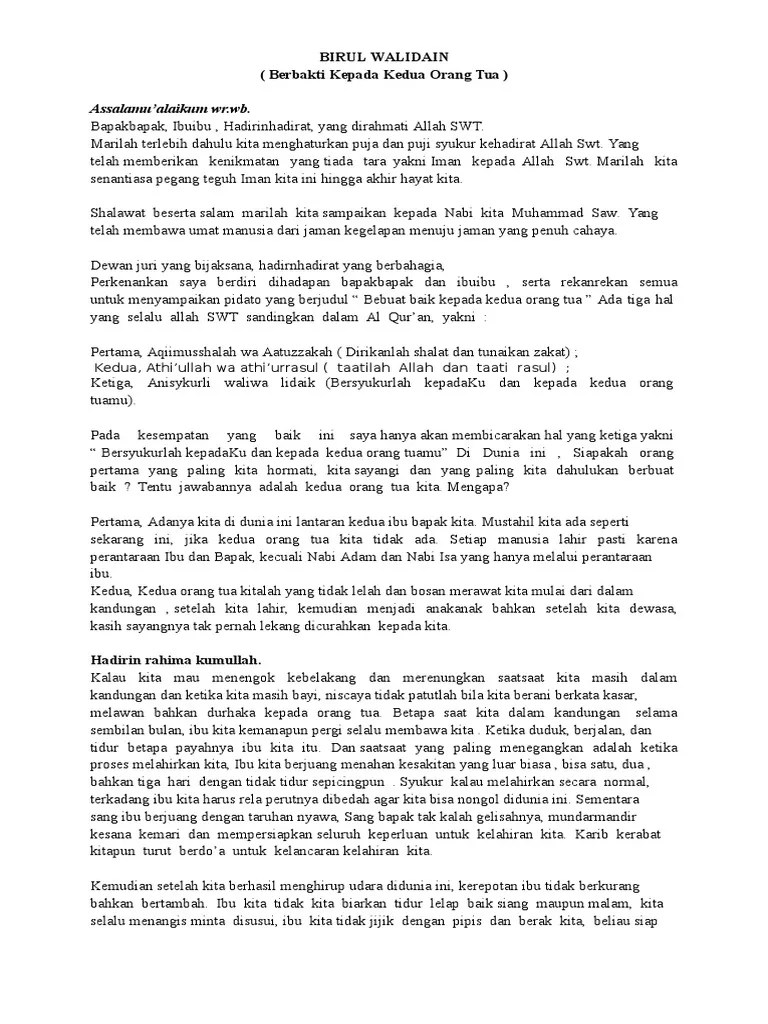 Teks Pidato Bunga | PDF