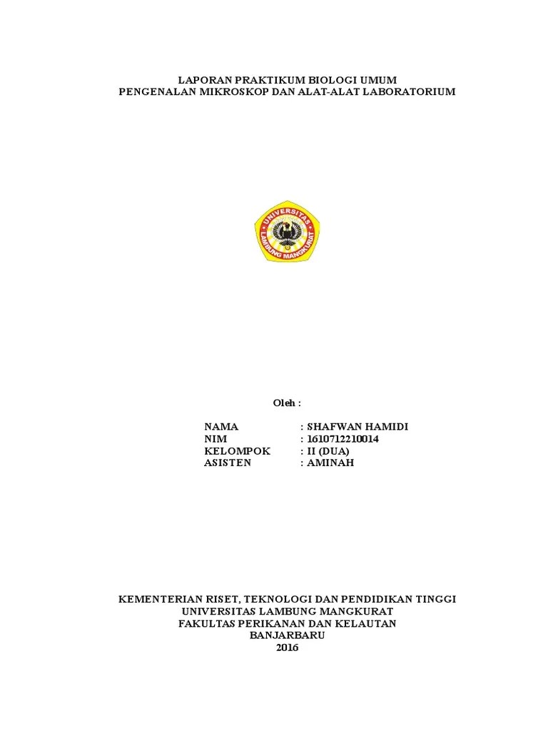 Mengingat hal tersebut, terjadinya pertumbuhan mikroba dapat diketahui dengan melakukan perhitungan terhadap jumlahnya atau kandungan biomassanya. Contoh Laporan Praktikum Biologi Tentang Mikroskop Dan Sel Kumpulan Contoh Laporan