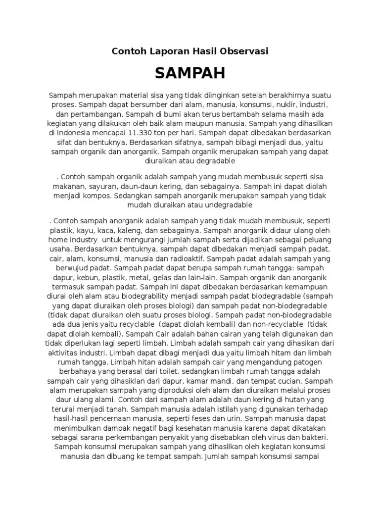 Pengertian teks laporan hasil observasi. Contoh Laporan Hasil Observasi Hari Kemerdekaan