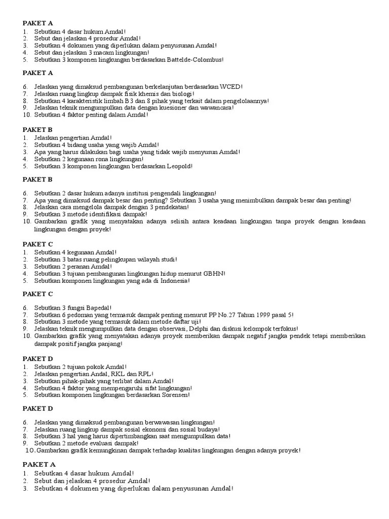 Soal UH Kelas 3 Semester 2 | PDF