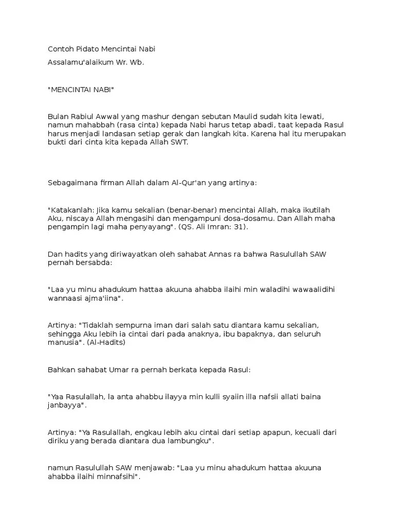 Contoh Ceramah Cinta Menurut Islam