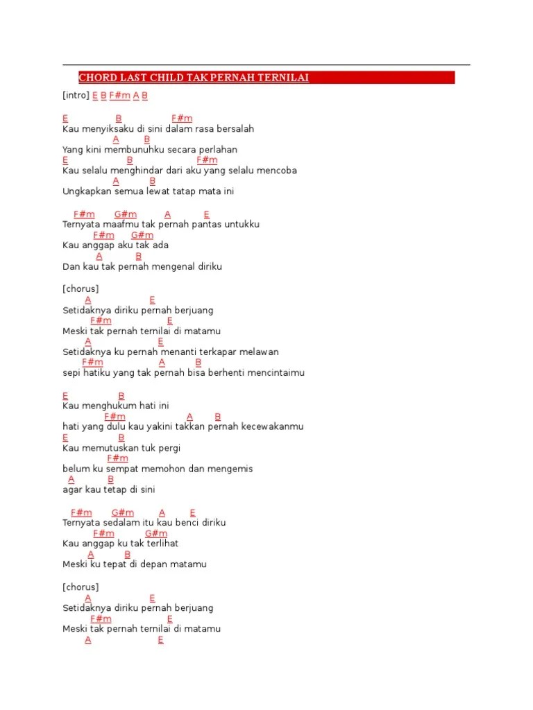 Paling Senang Chordtela Dimatamu Masih Terlihat