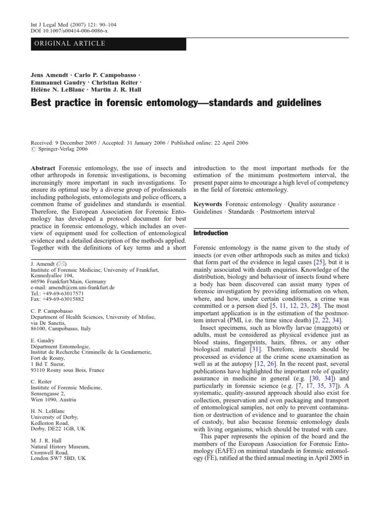 ️Forensic Entomology Worksheet Answers Free Download Qstion.co