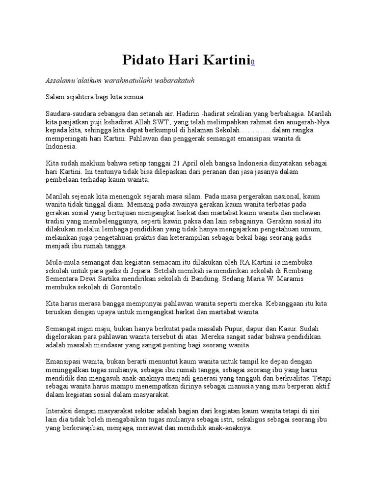 Pidato Hari Kartini | PDF
