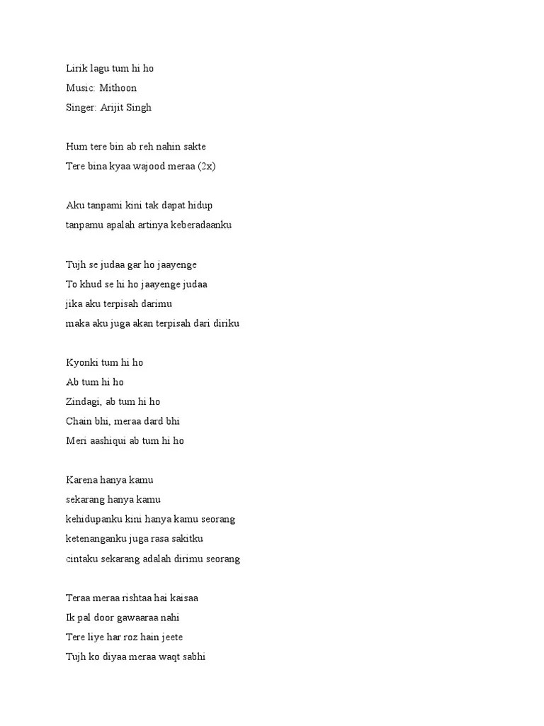 Lagu Tum Hi Ho | PDF