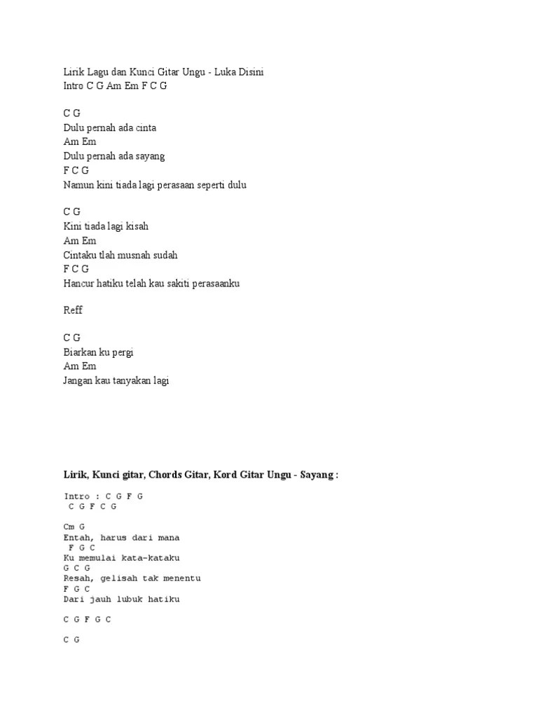 Gilalah suami bukan pilihan dia ni. Kunci Gitar Ungu Luka Disini