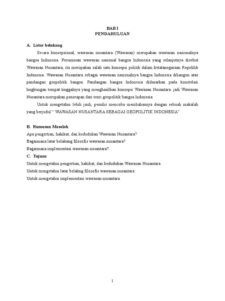 Jelaskan Pengertian Hakikat Wawasan Nusantara