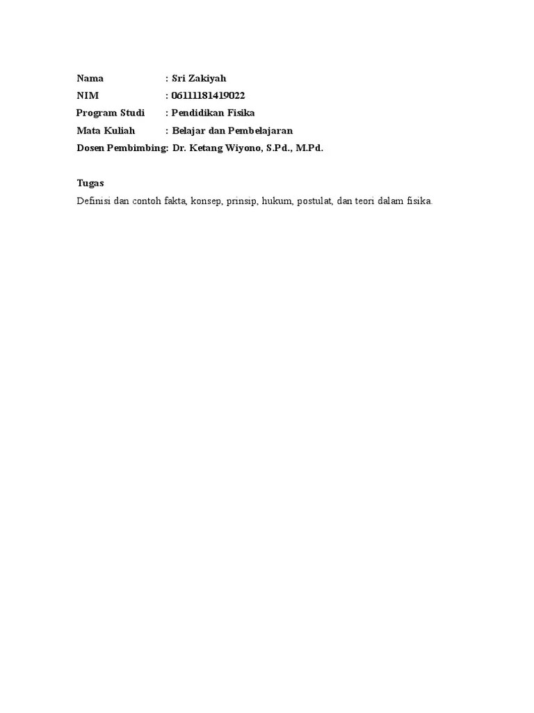 Konsep Dalam Fisika Adalah