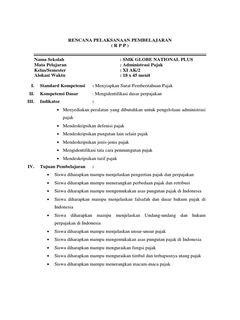 Smk negeri 4 klaten kelas/ semester : Format Soal Uts Smk Administrasi Pajak Kelas Xi Revisi Id