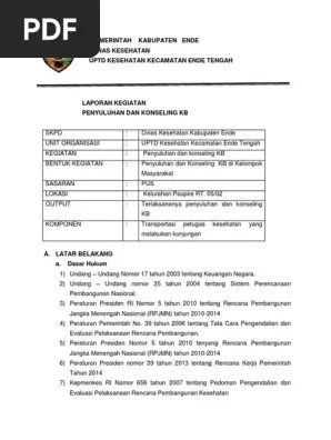 Laporan aktualisasi ini berisi rencana kegiatan yang akan dilakukan. Laporan Bulanan Contoh Laporan Kegiatan Ppkbd Dan Sub Ppkbd Berbagai Contoh