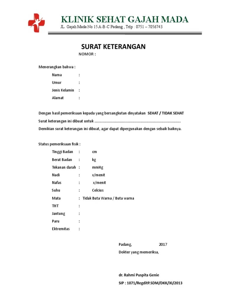 Check spelling or type a new query. Surat Keterangan Sehat