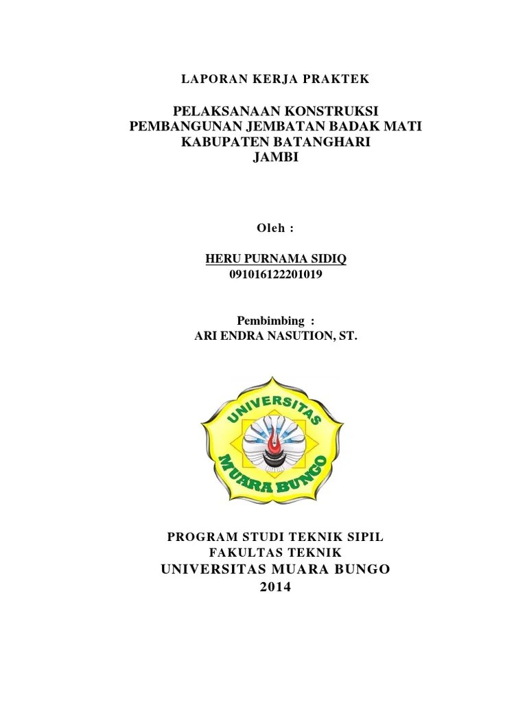 Pelaksanaan Kontruksi Pembangunan Jembatan Badak Mati | PDF