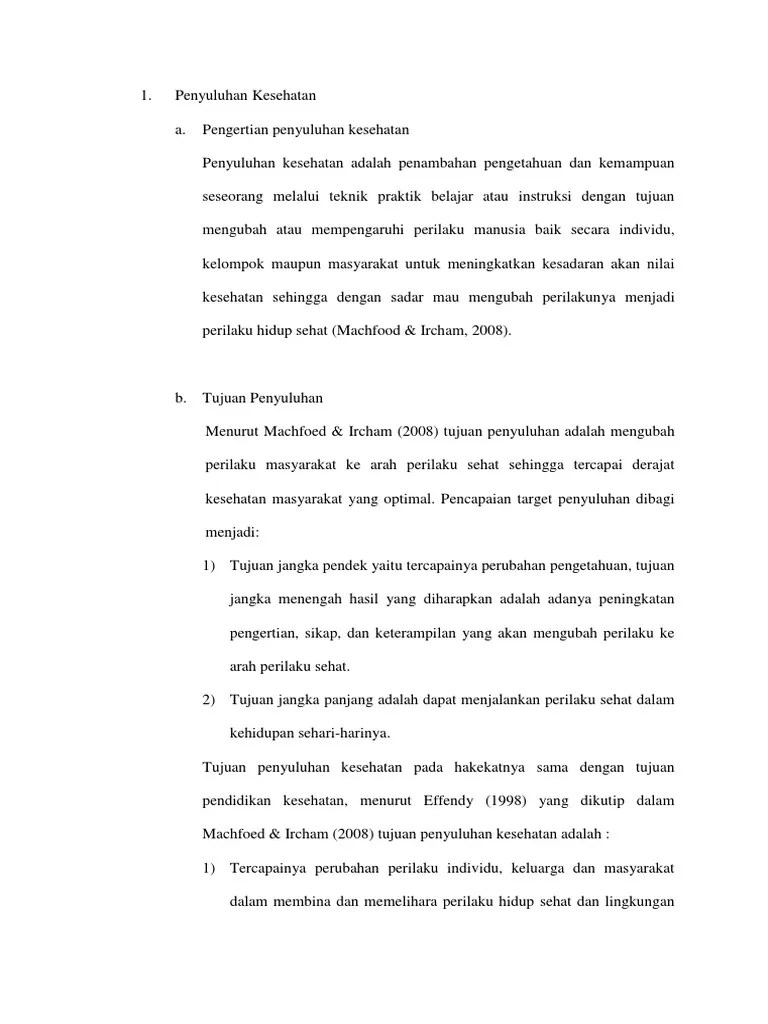 Penyuluhan Kesehatan | PDF