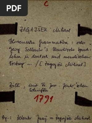 W našej wsy synej prjedawšeho kn. 1791 Zagajsek Pdf