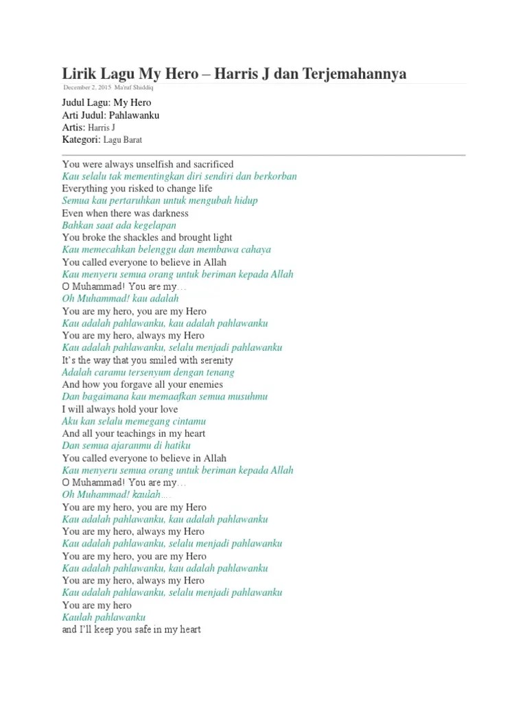 Arti Lagu Harris J You Are My Life