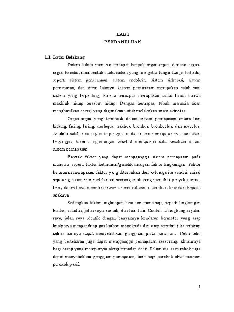 Gangguan Sistem Pernafasan (Makalah) | PDF