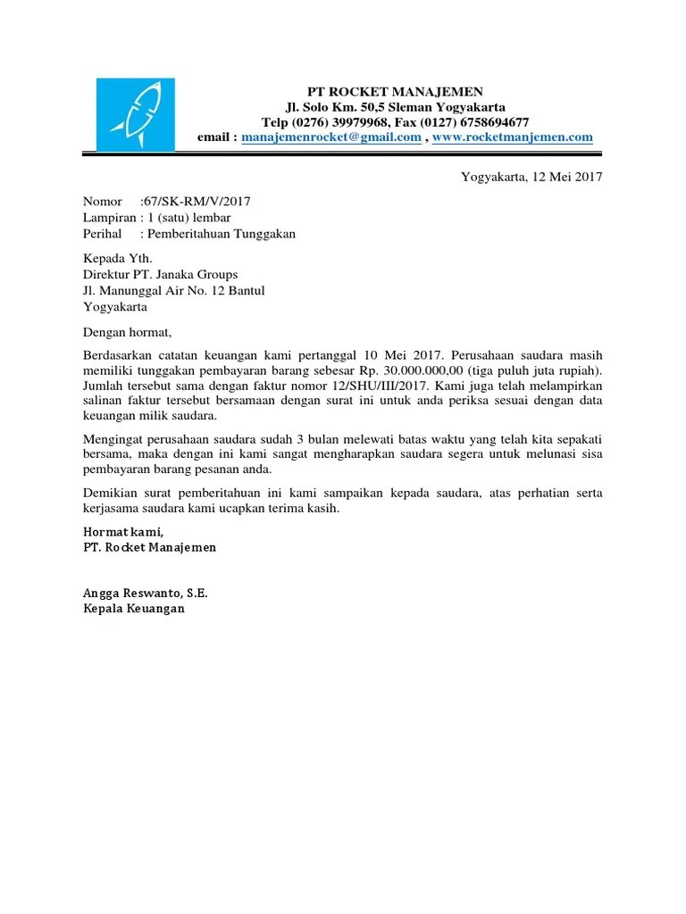 Contoh Surat Tagihan | PDF