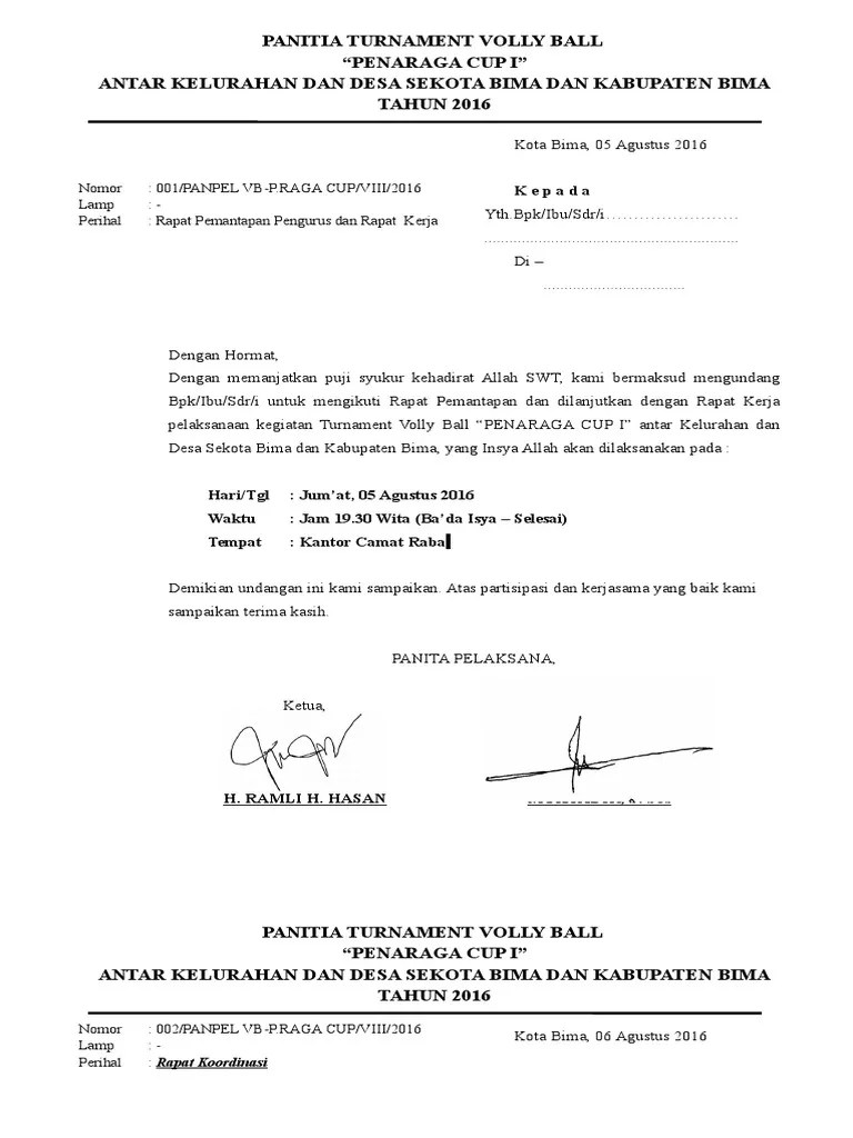 Semoga penjelasan dan contoh format yang sobat desa download itu dapat berguna dan membantu. Undangan Pembentukan Panitia Pdf