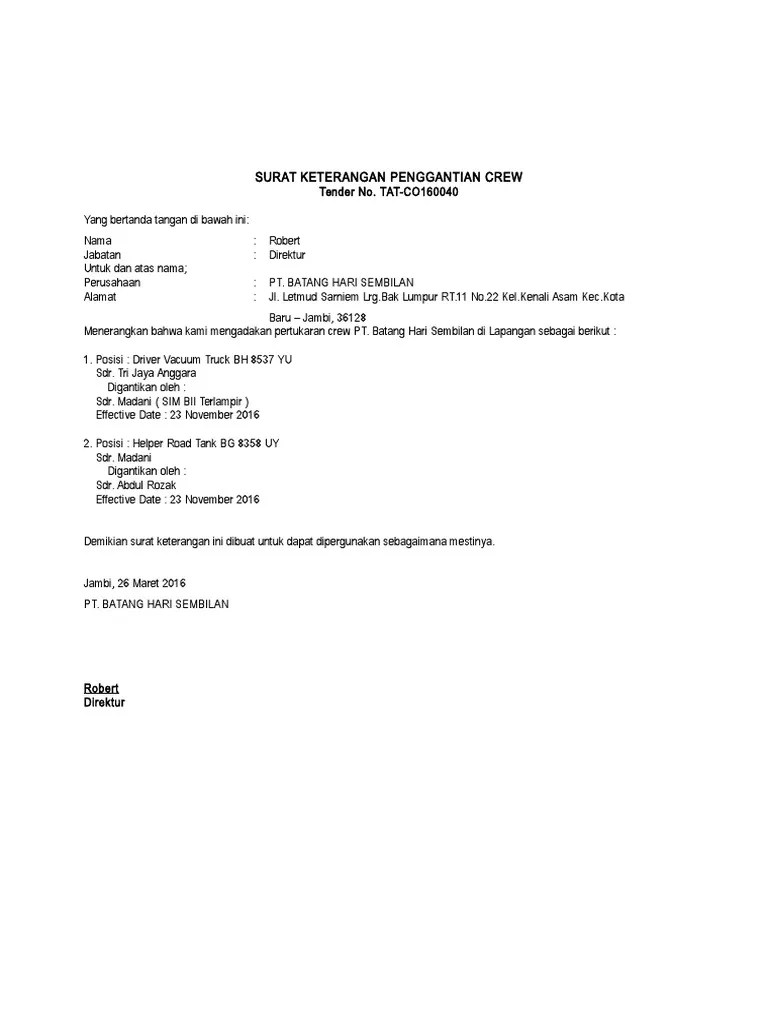 Penting 1 jika ingin telepon dari hp sebaiknya pastikan pulsa mencukupi agar tidak terputus saat berbicara minimal isi 20ribu selain itu sebaiknya gunakan no ponsel yang terdaftar di first media agar lebih mudah tanpa harus memasukan lagi nomor pelangan. Surat Keterangan Pergantian Crew Pdf