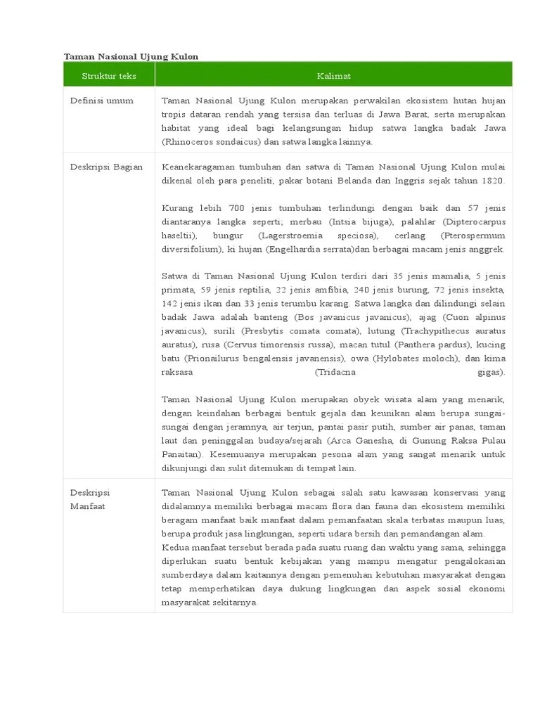 Struktur Observasi Dan Contohnya