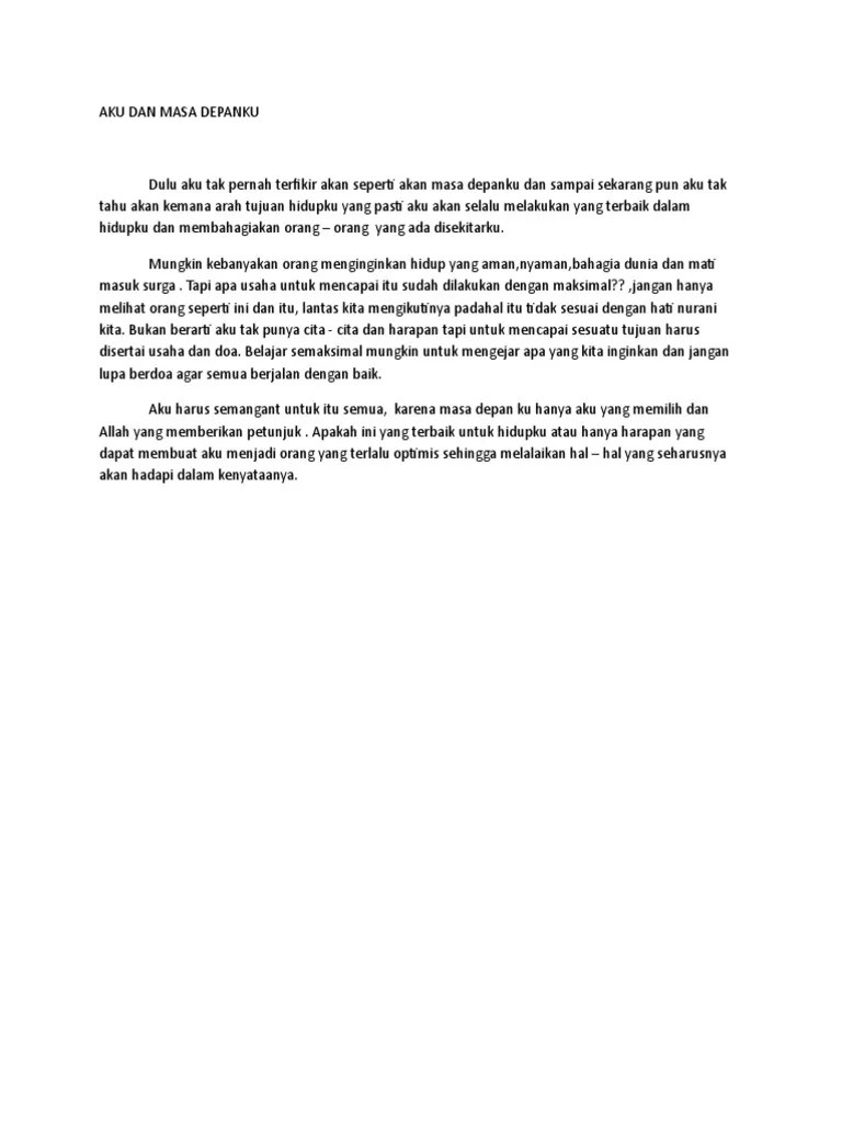 Aku Dan Masa Depanku | PDF
