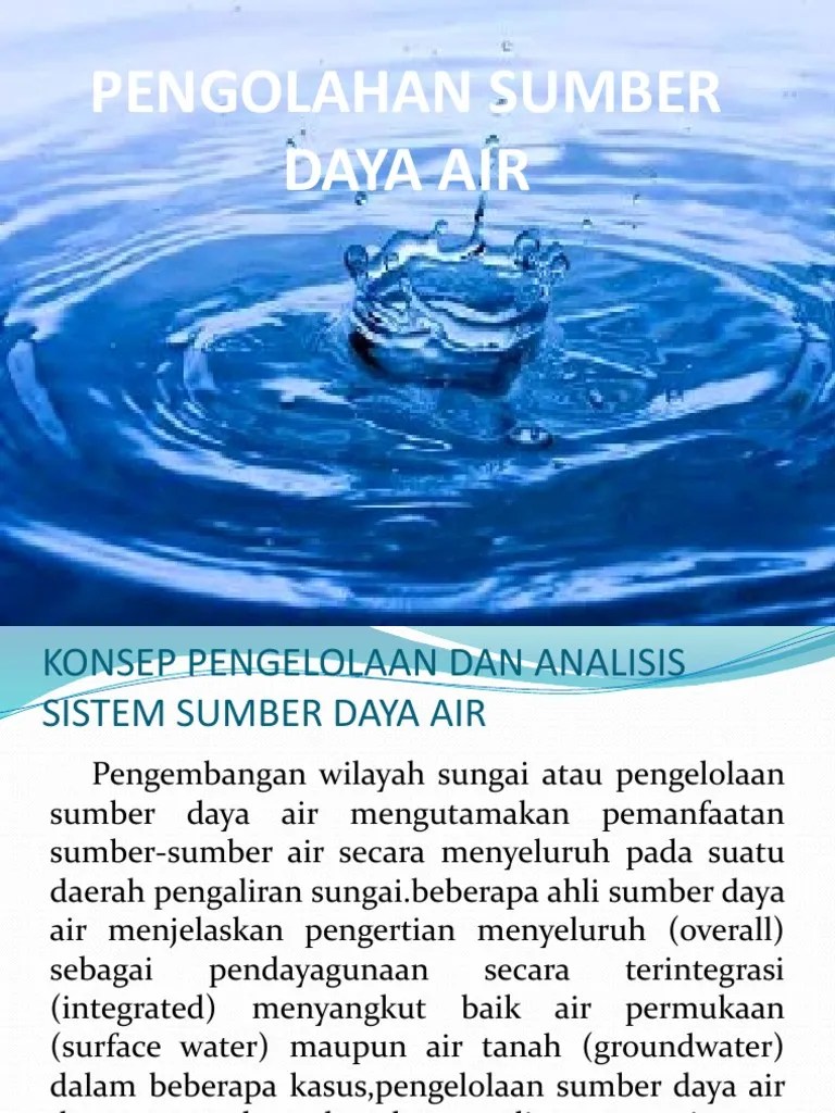 Pengolahan Sumber Daya Air | PDF