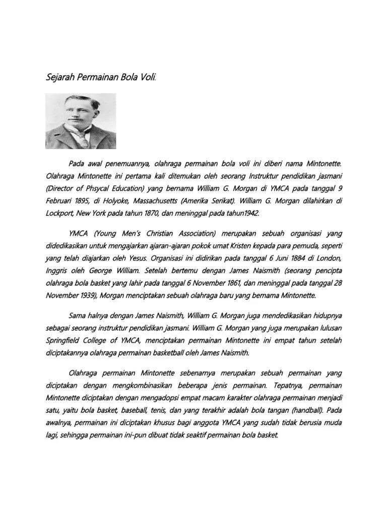 Sejarah Permainan Bola Voli | PDF