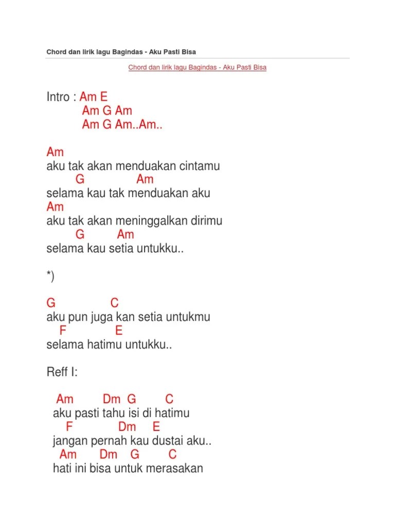 Kunci gitar dan lirik lagu aku pasti kembali oleh krisdayanti. Kunci Gitar Pasto Aku Pasti Kembali Nasi