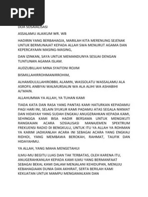 Dengan memakai suatu atau aplikasi yaitu sistem informasi profil desa dan. Doa Sosialisasi Pdf