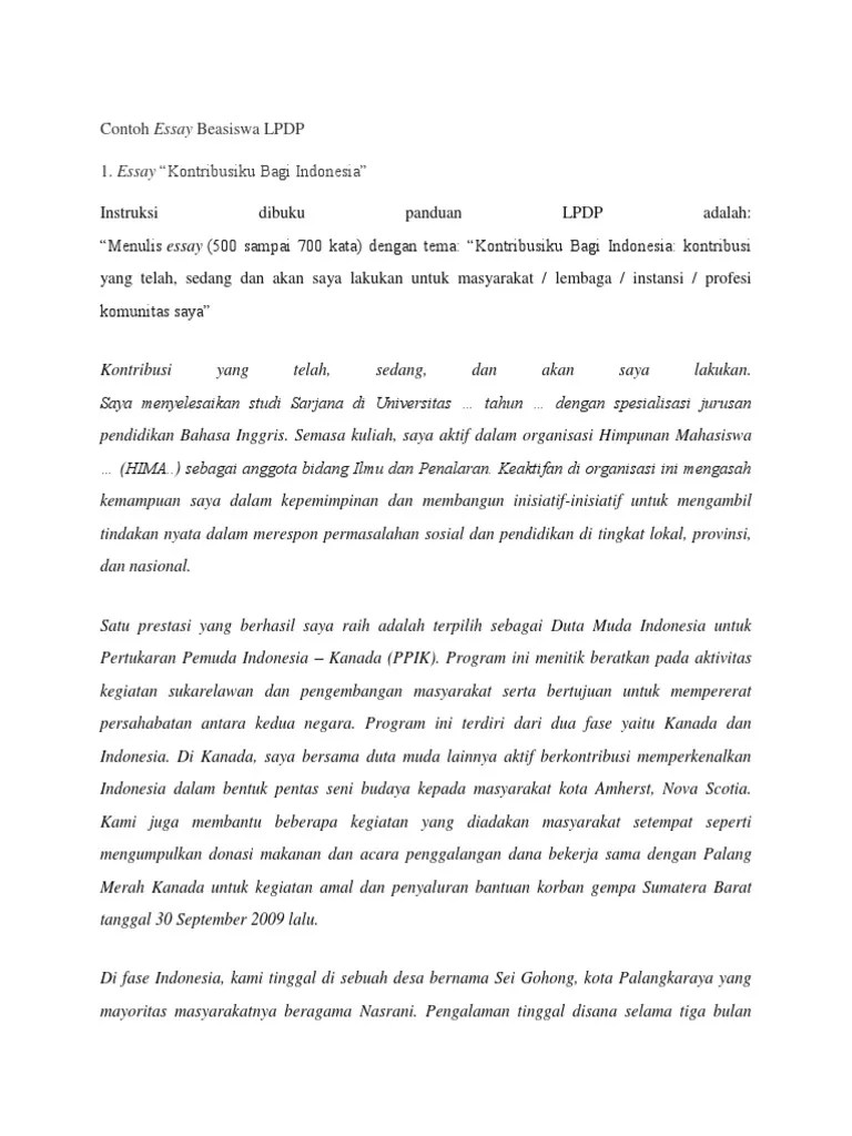 Kontribusi Adalah Dan Contoh