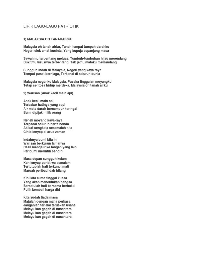 Anak merdeka (2019) (daqmie dina nadzir). Lirik Lagu Patriotik Pdf