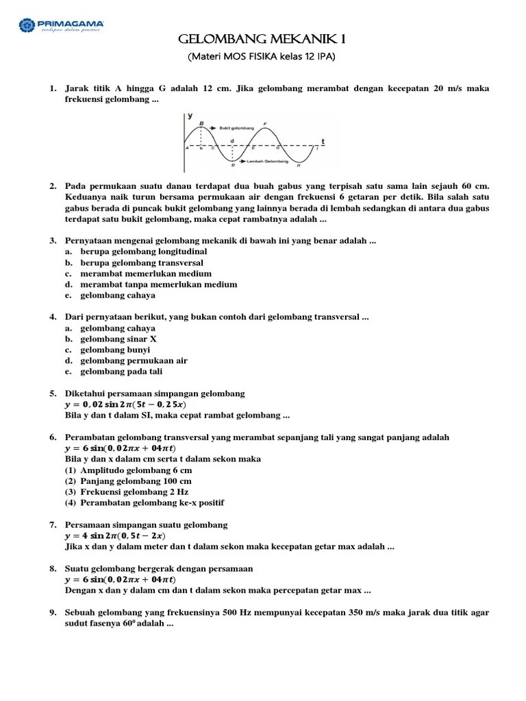 Gelombang Mekanik 1 | PDF